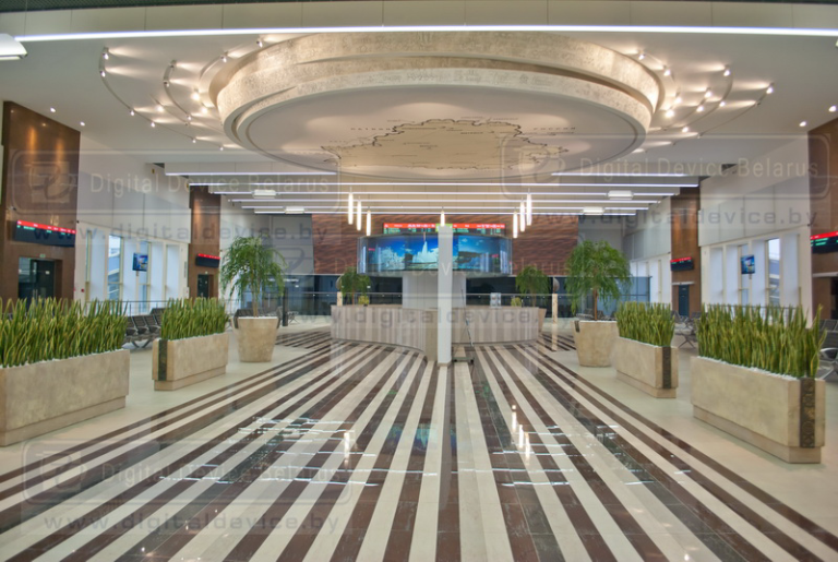 Зал ожидания (конкорс) Центрального железнодорожного вокзала г.Минска